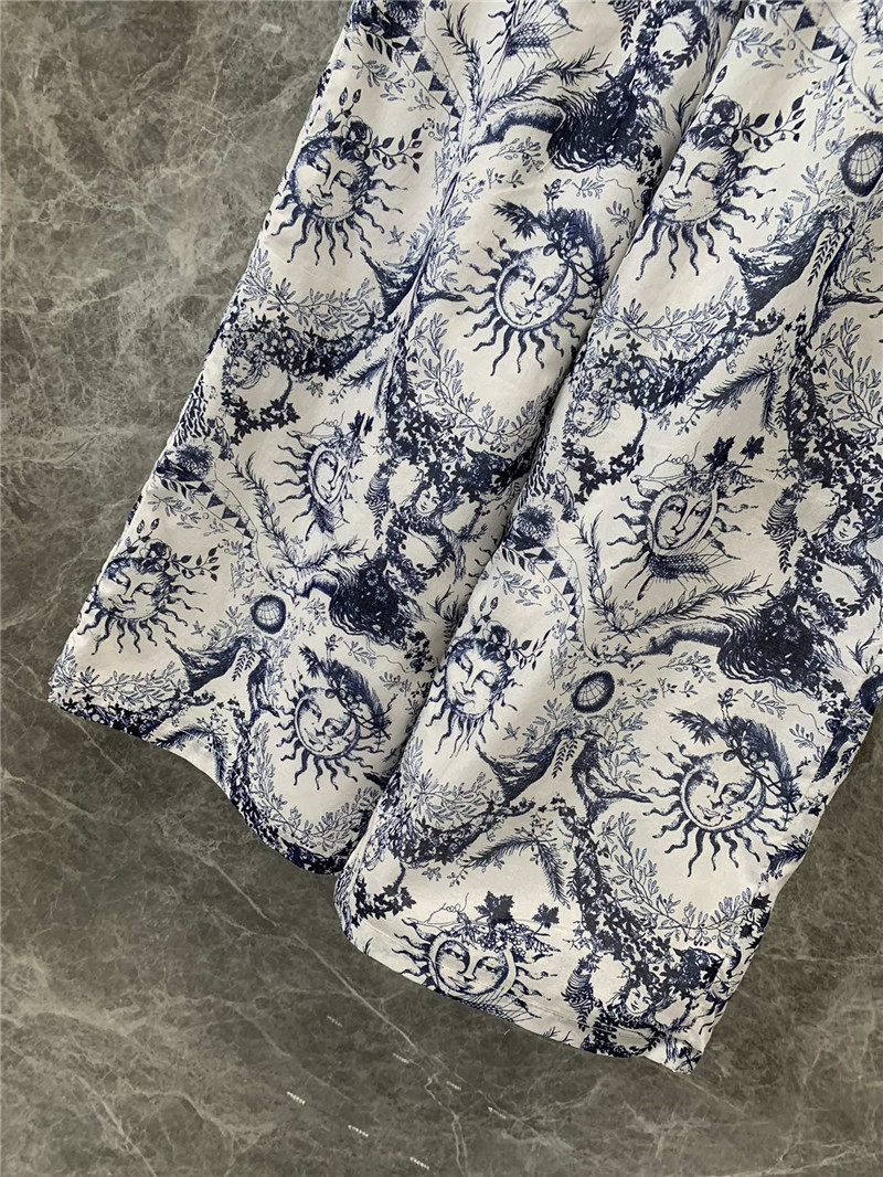 D10r sun goddess print casual trousers replica designer clothes