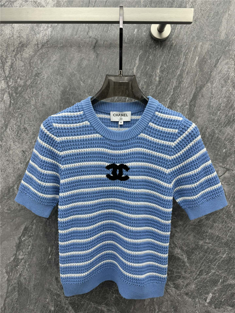Ch**el new knitted short sleeve cheap replica designer clothes