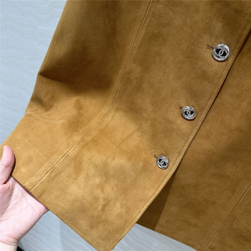 Ch**el leather long skirt replica designer clothes
