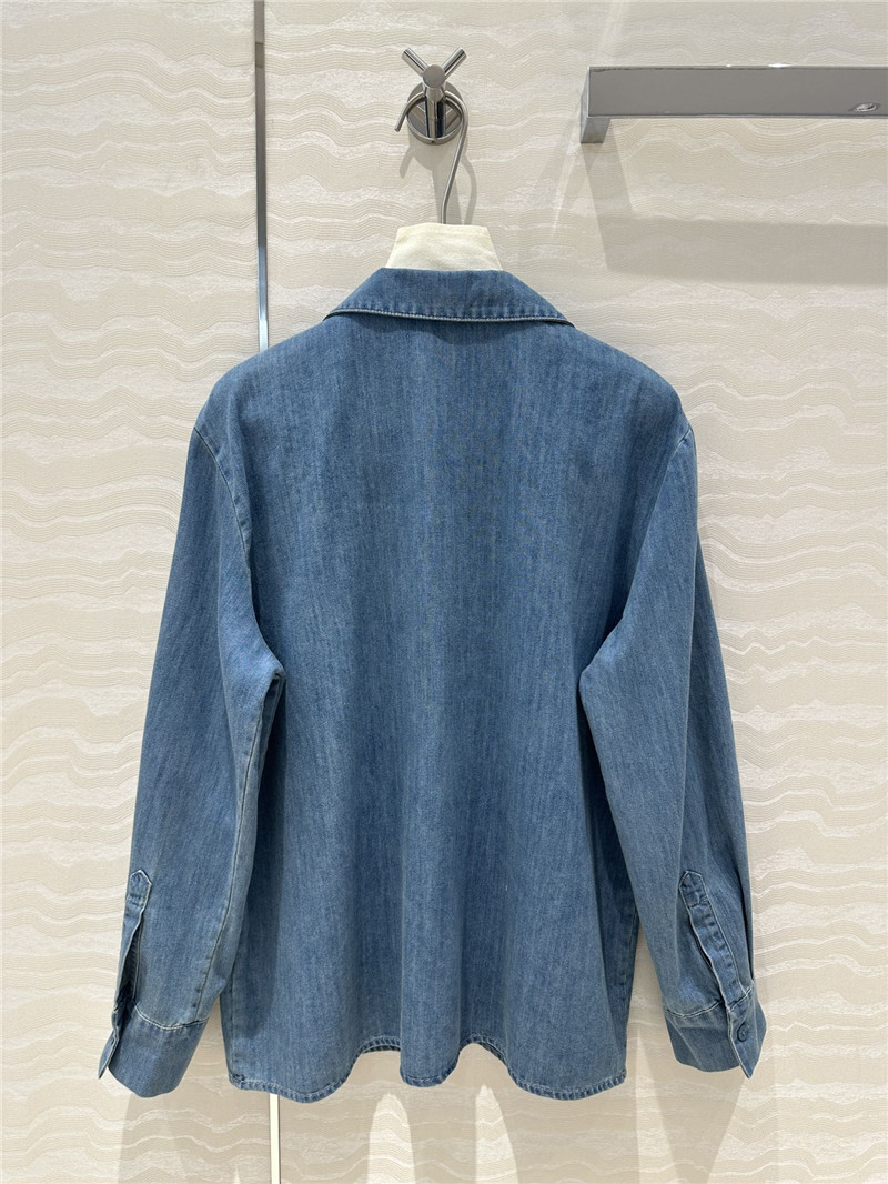 Va1e*ntin0 vintage denim shirt replica clothing