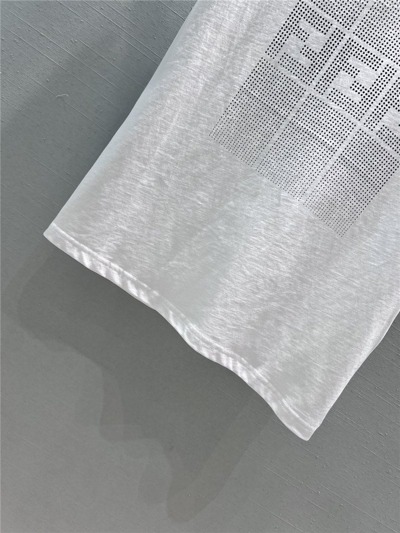 F**di gradient letter print short-sleeved t-shirt replica clothing