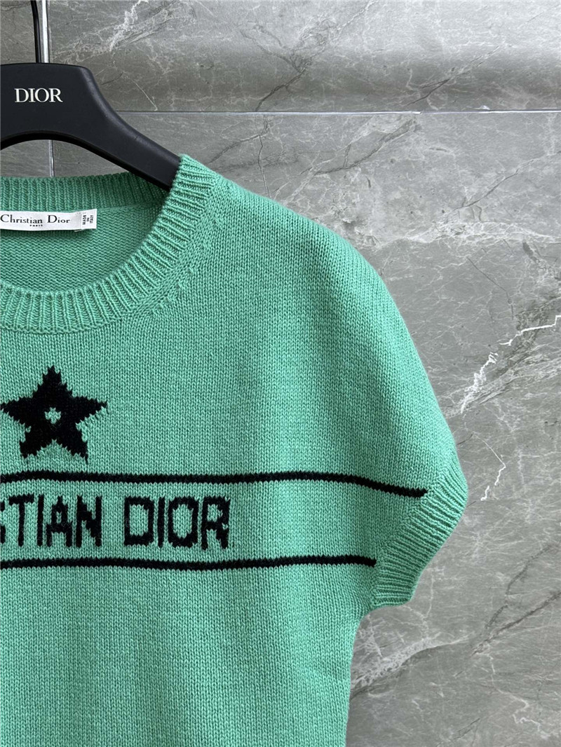 D10r five-pointed star cashmere short sleeve replicas clothes