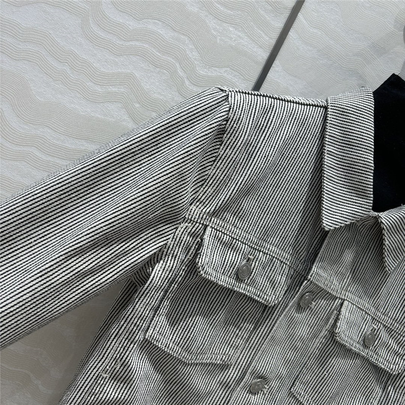 D10r double pocket straight denim jacket replica clothes