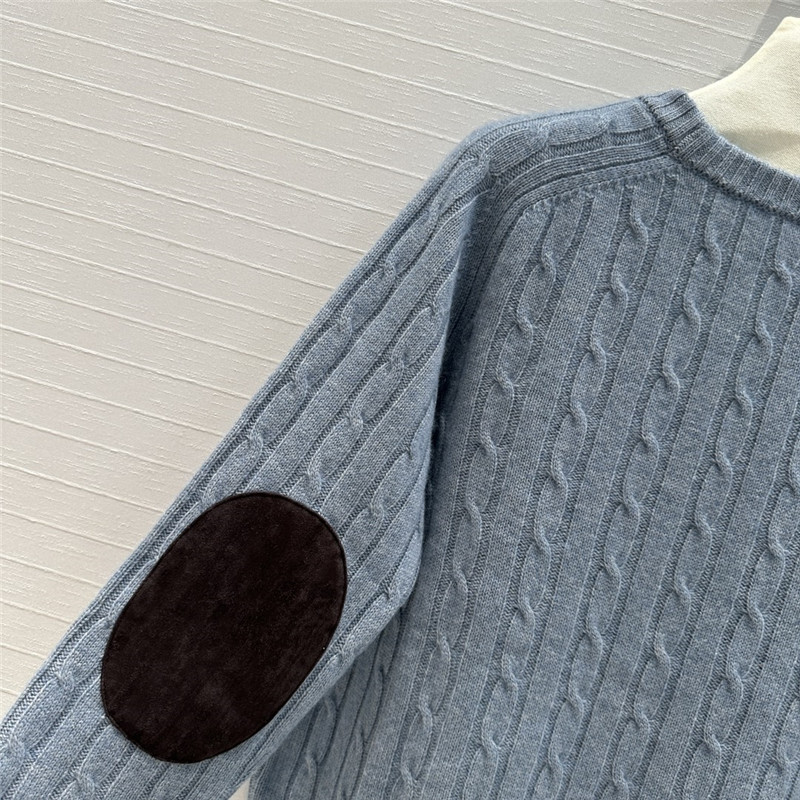 Ce1i*e cable knit cashmere sweater replica designer clothes