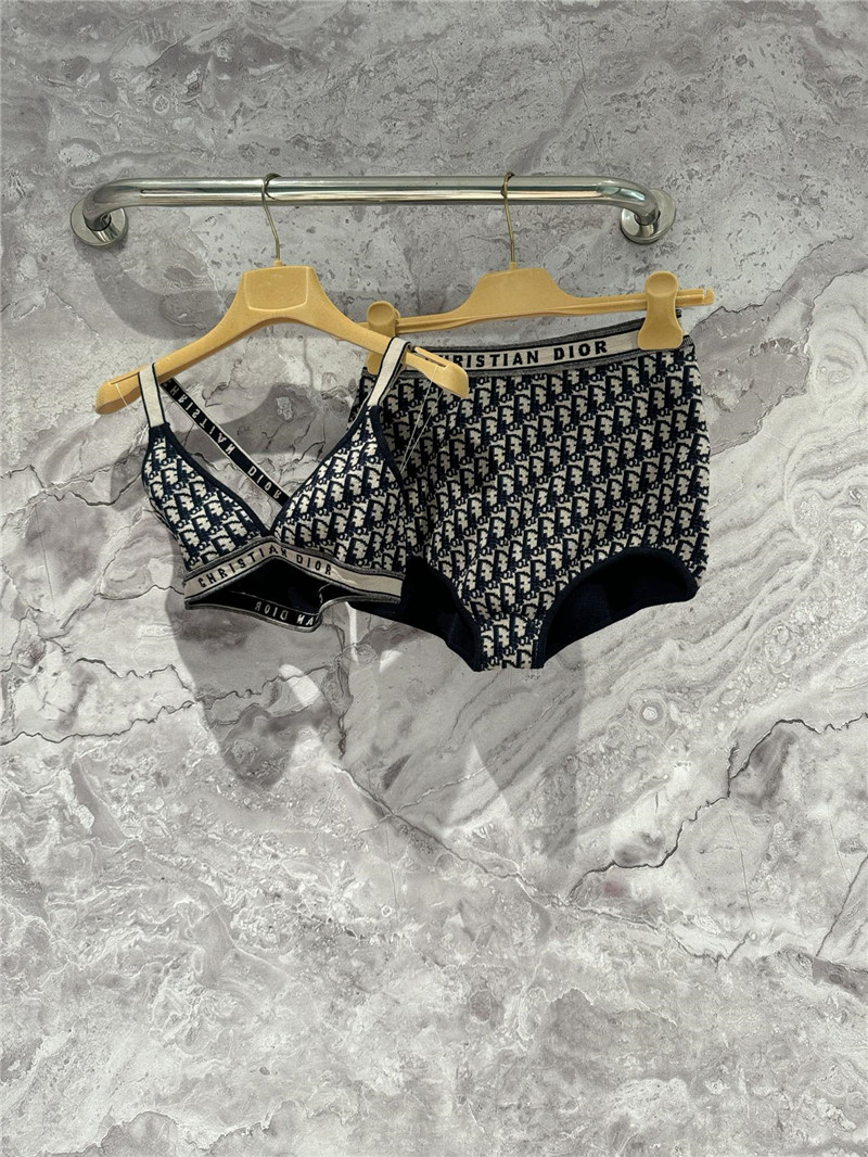 D10r classic monogram inner wear two-piece set replica clothing