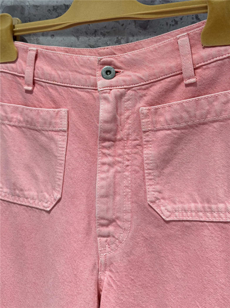 M1um1u fried dyed pink jeans replicas clothes