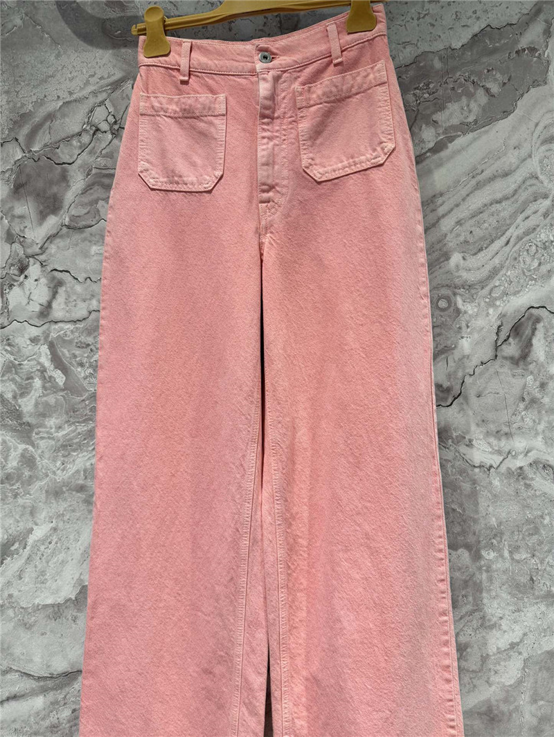 M1um1u fried dyed pink jeans replicas clothes