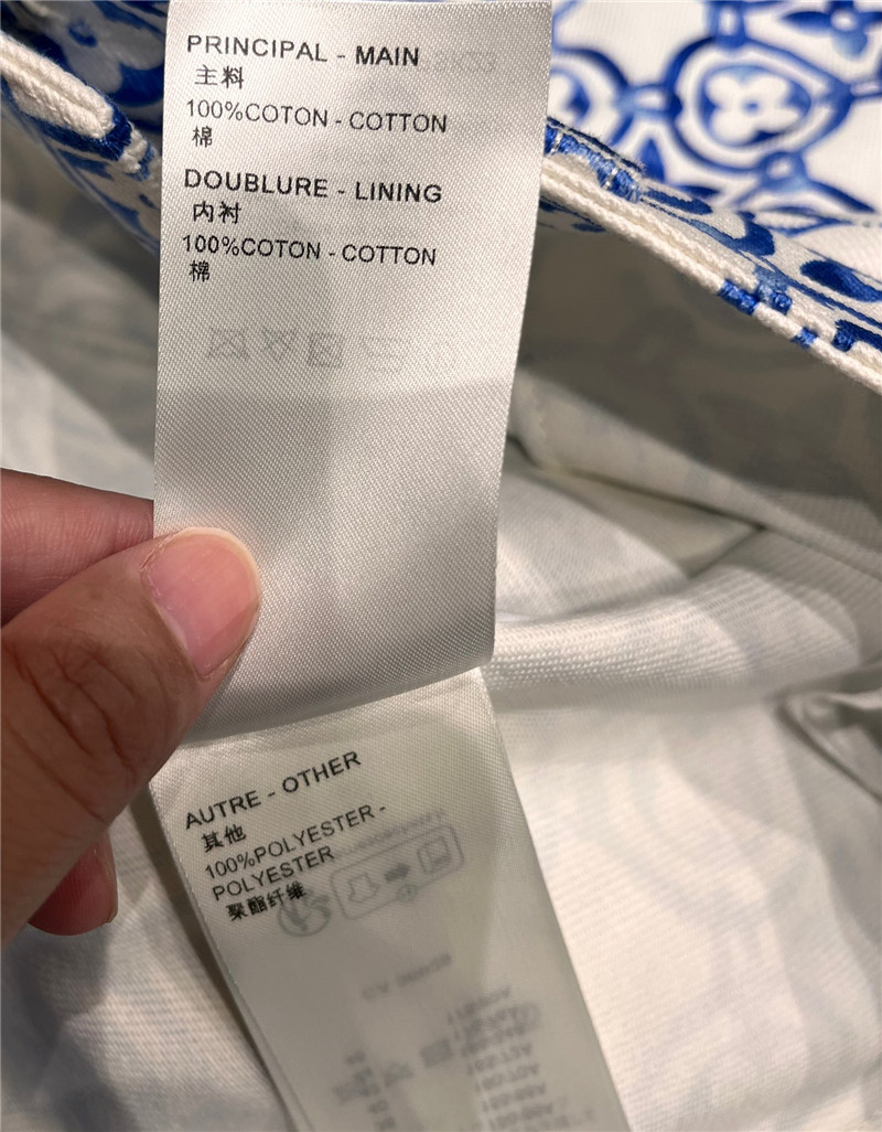 l0vis Vvtt0n lv blue and white porcelain skirt replica clothes