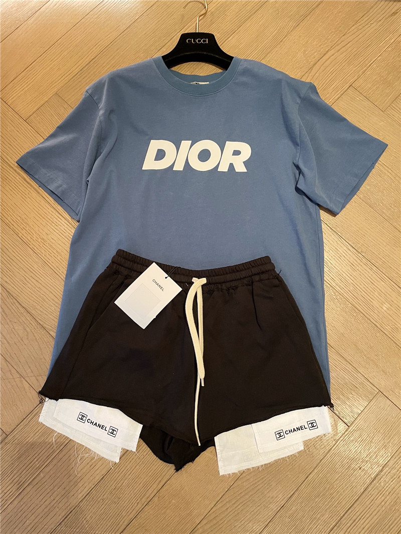 D10r printed hole short sleeve replicas clothes