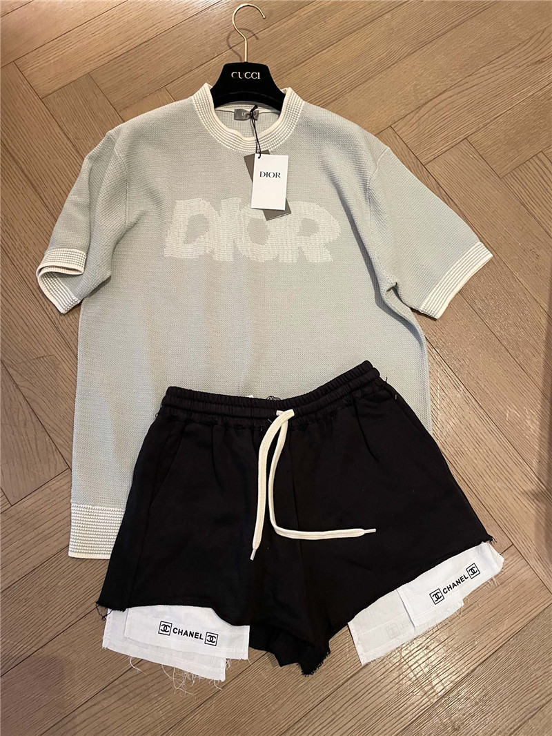 D10r resort style series knitted short-sleeved replica clothes