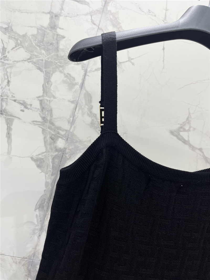 F**di jacquard knitted suspender skirt cheap replica designer clothes