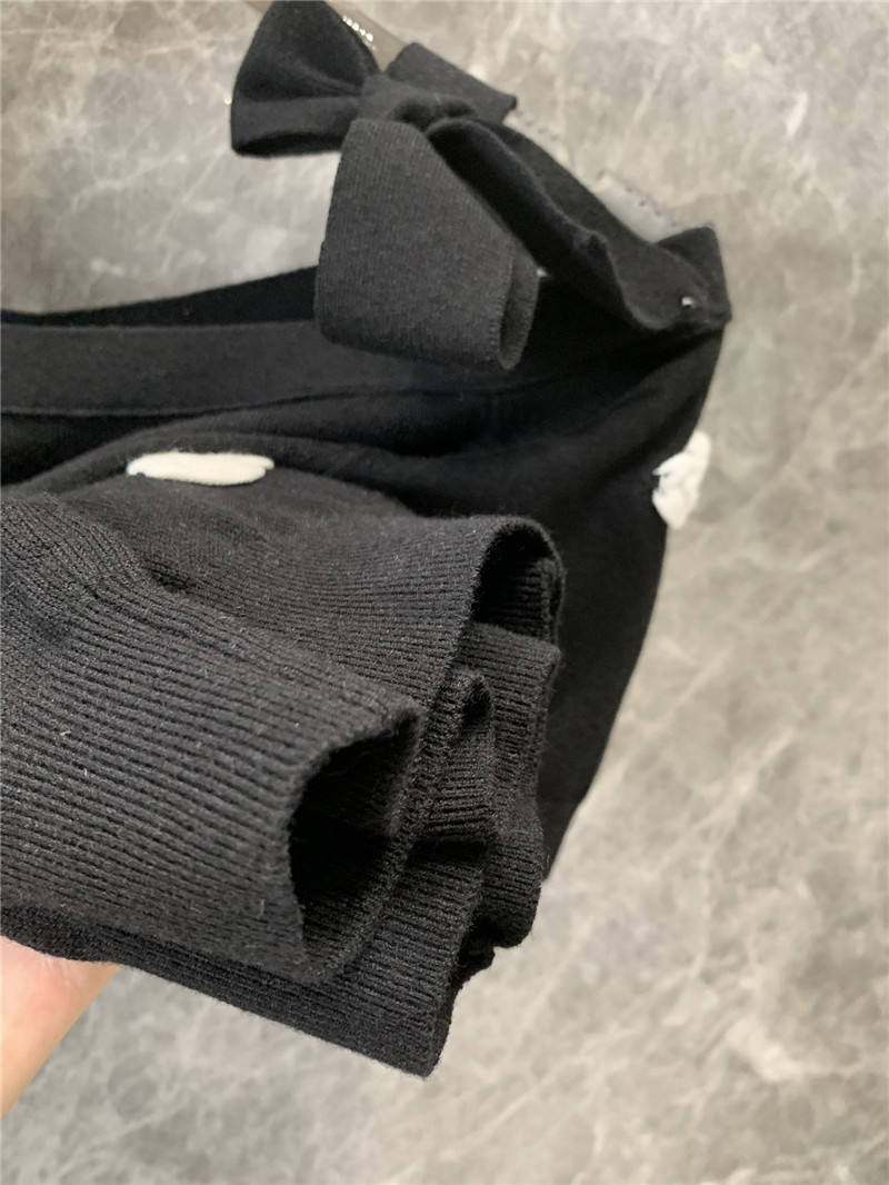 Ch**el off-the-shoulder strappy knit top replica clothes