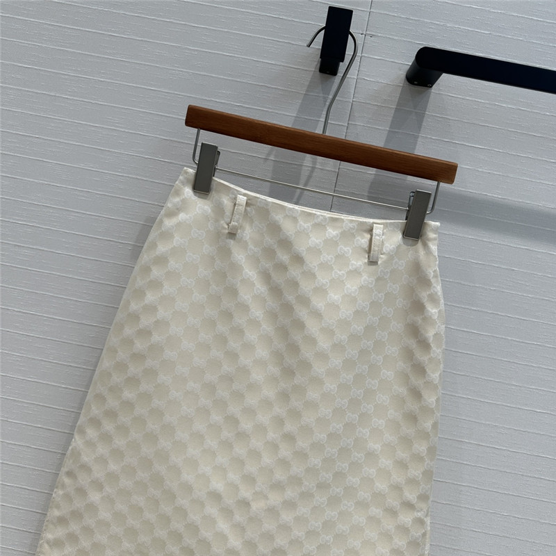 Gvc*1 old flower jacquard mid-length skirt replicas clothes