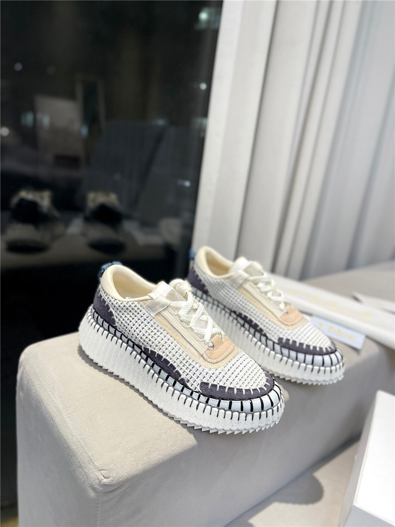 Chloé Lace-Up Rainbow Sneakers Sale