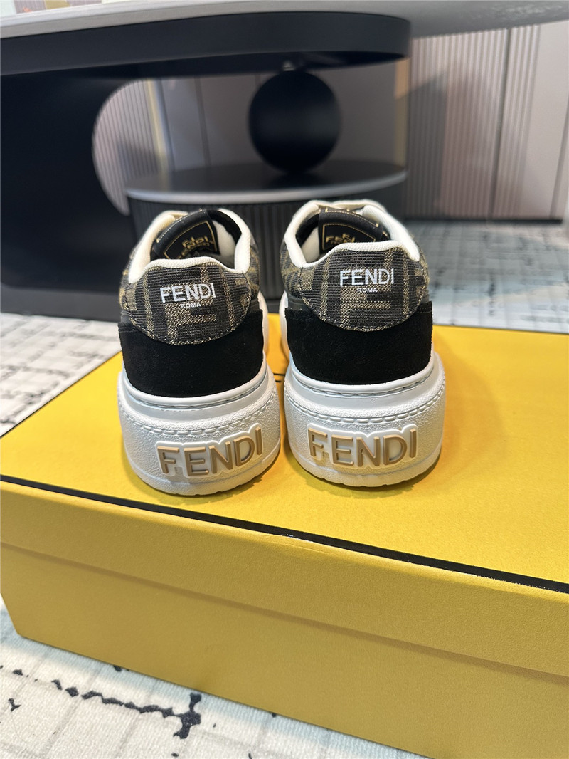 F**di ff match leather low top sneakers for women