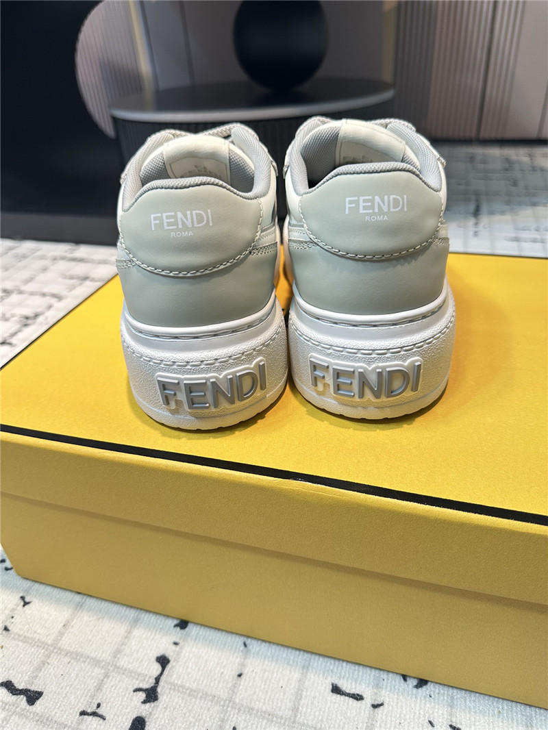 F**di match leather low top sneakers for women
