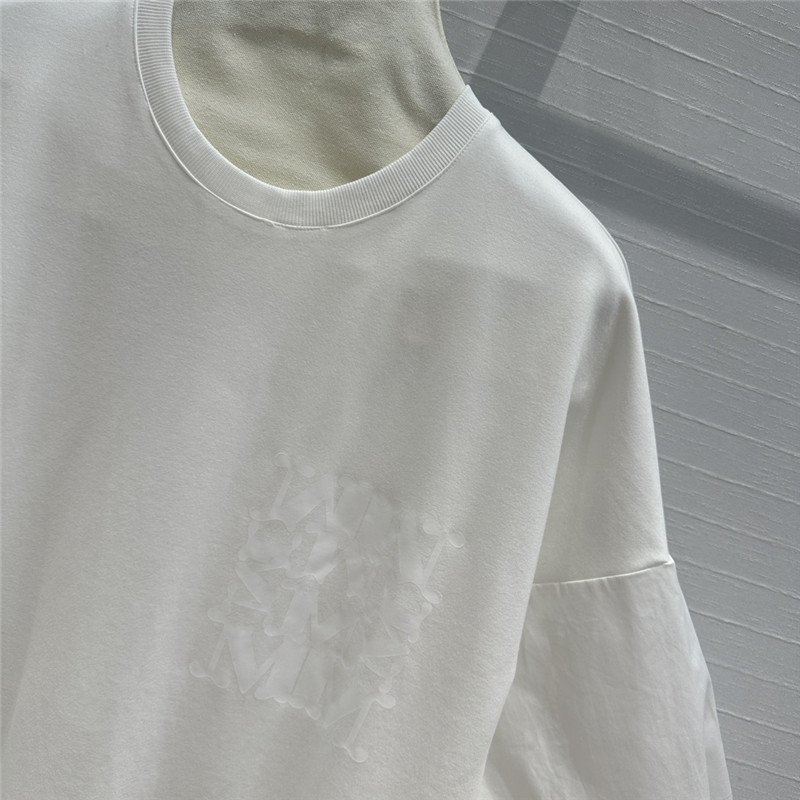 Vanitoo patchwork fabric T-shirt dress replica d&g clothing