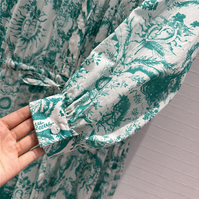 D10r jouy printed long-sleeved dress replica clothing sites