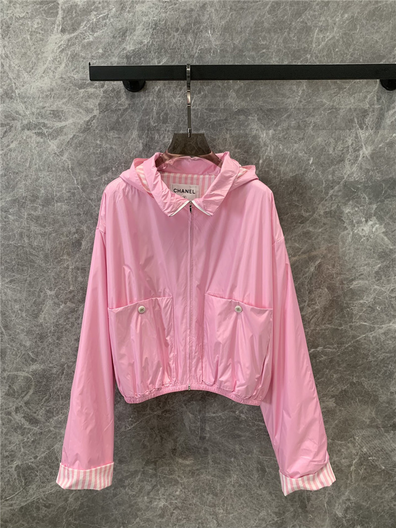 Ch**el hooded trench coat replica d&g clothing