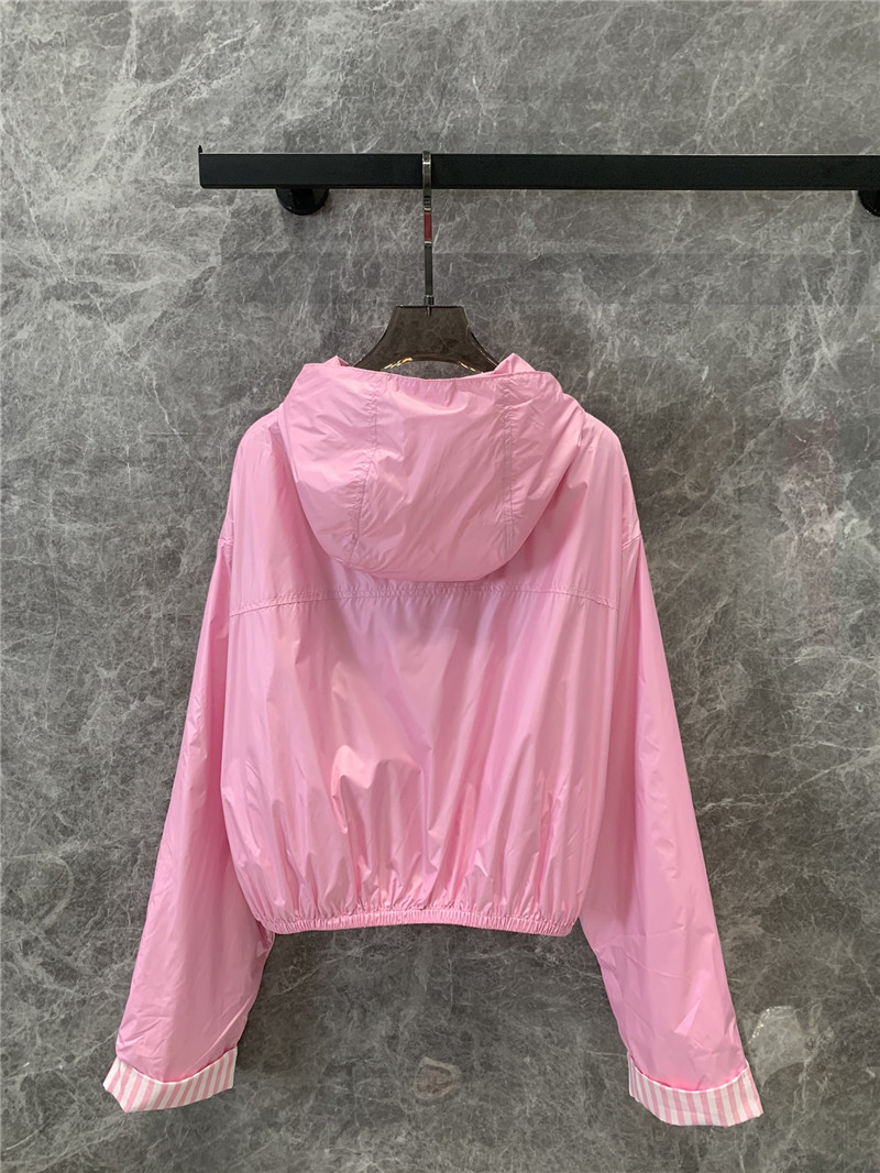 Ch**el hooded trench coat replica d&g clothing