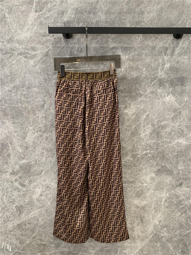 F**di straight elastic waist casual pants replica d&g clothing