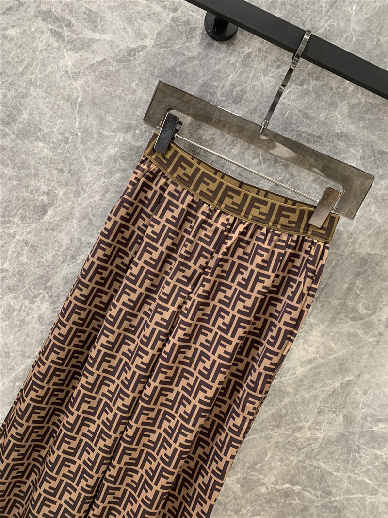F**di straight elastic waist casual pants replica d&g clothing