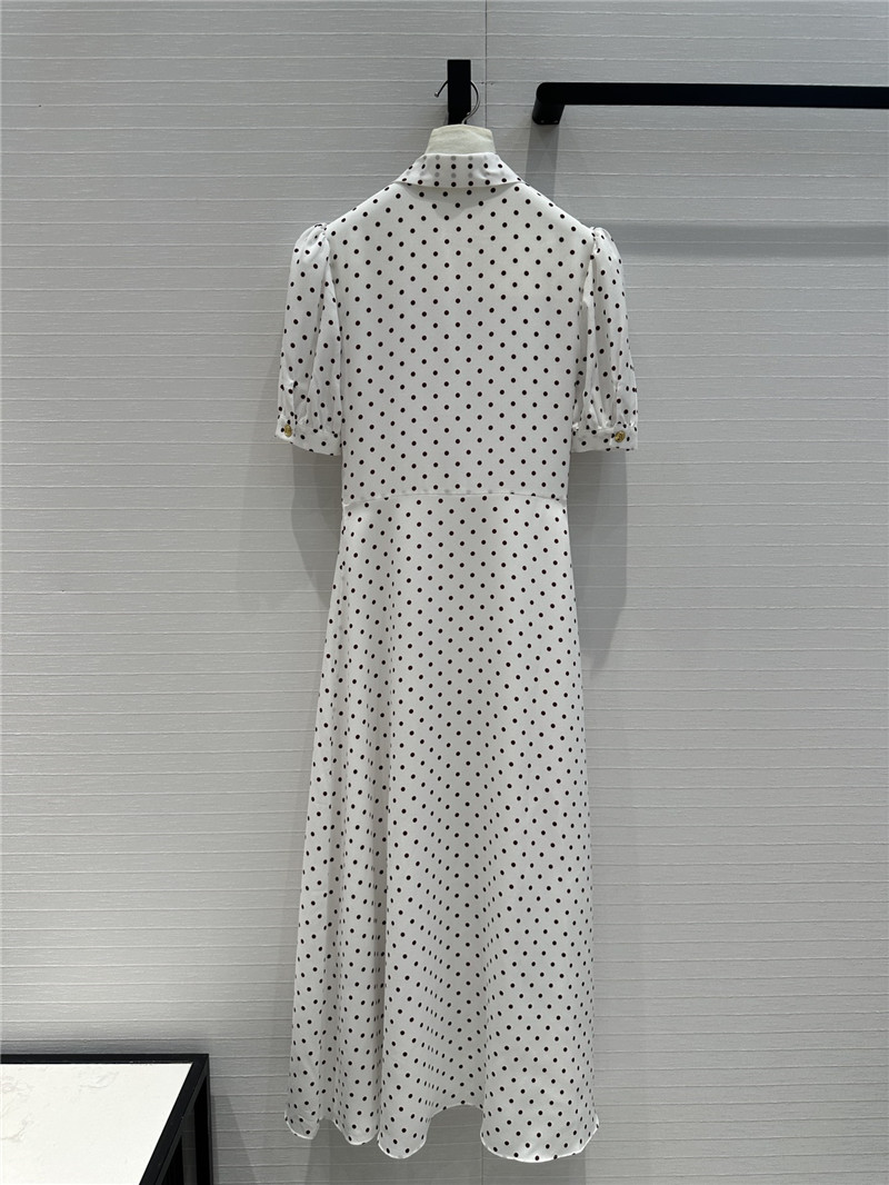 M1um1u puff sleeve silk dress replica clothing sites