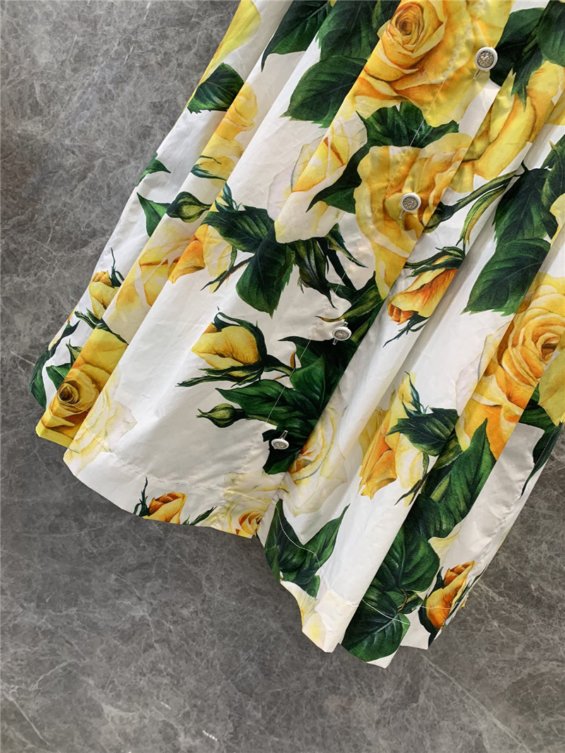 Dolce & Gabbana d&g yellow rose skirt replica clothes
