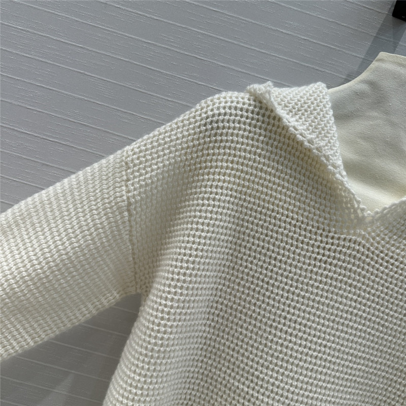 D10r hollow crochet hooded sweater replica d&g clothing