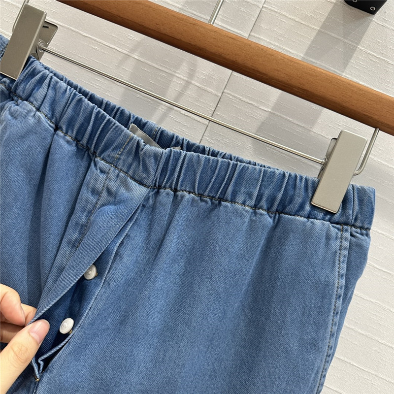 M1um1u retro primary blue soft denim shorts replicas clothes