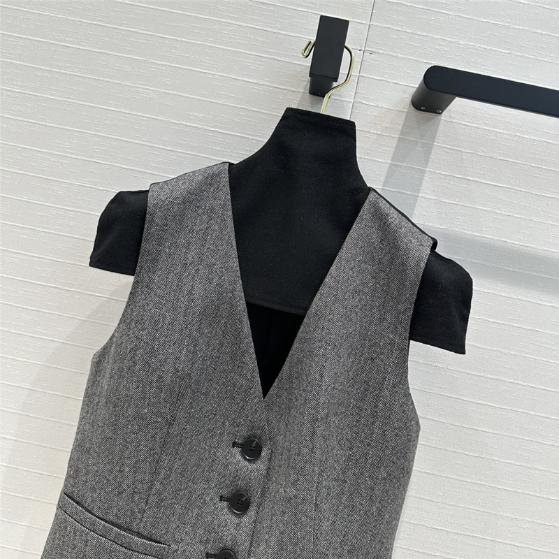 dio art style herringbone vest small jacket replica d&g clothing