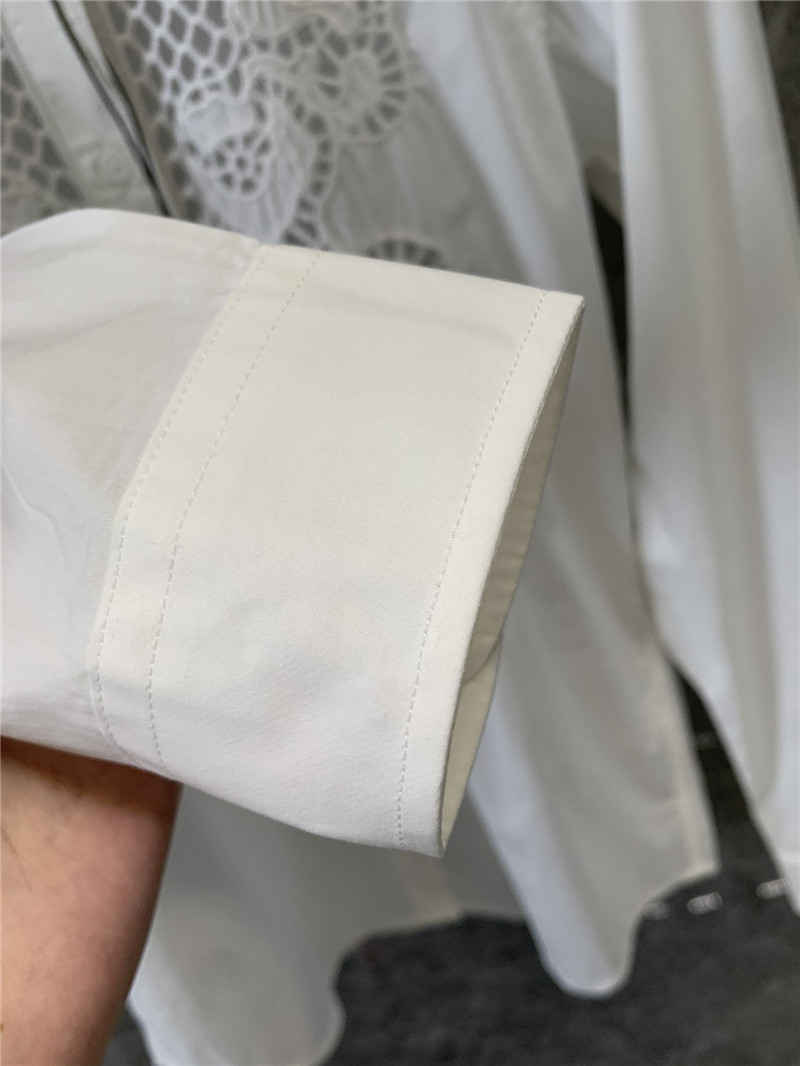 Gvc*1 mesh embroidered long-sleeved shirt replica clothing sites