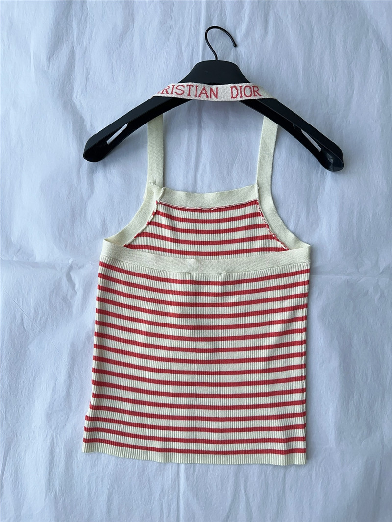 D10r halterneck knitted vest replica designer clothes