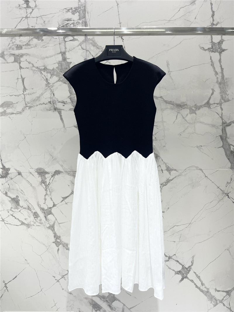 Pra*a sleeveless knitted vest dress replicas clothes