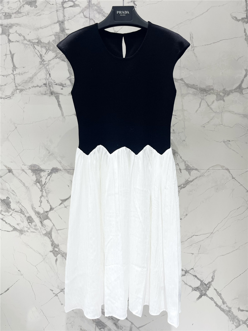 Pra*a sleeveless knitted vest dress replicas clothes