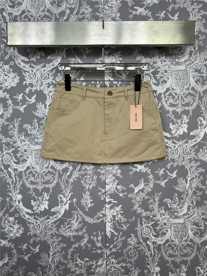 M1um1u khaki casual shorts replica designer clothes