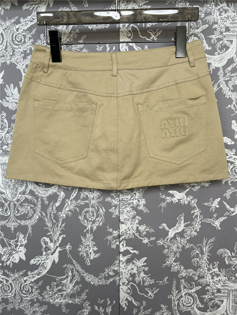 M1um1u khaki casual shorts replica designer clothes