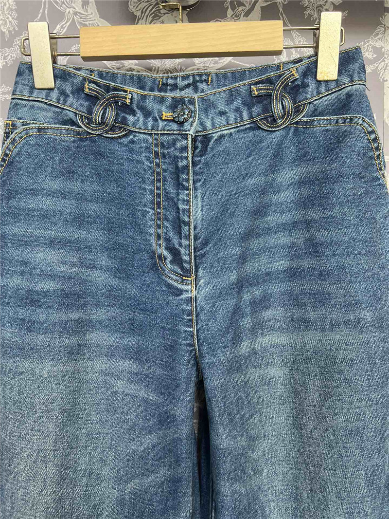 Ch**el straight jeans replica designer clothing websites
