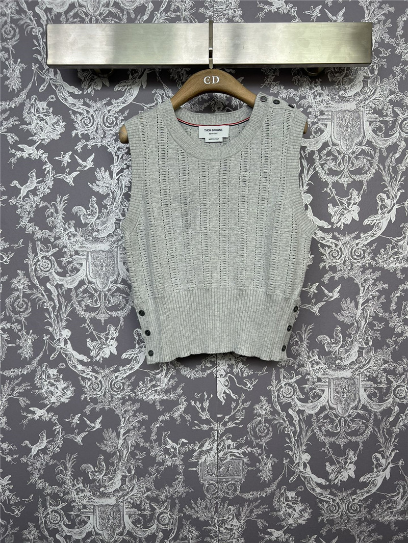 THOM BROWNE new knitted vest replica d&g clothing