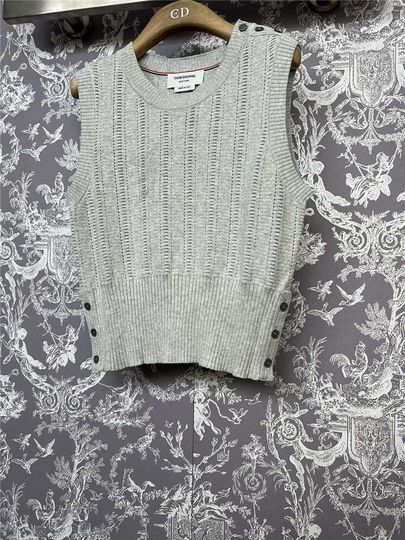 THOM BROWNE new knitted vest replica d&g clothing