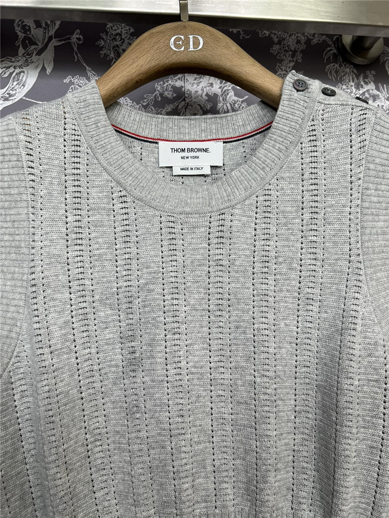 THOM BROWNE new knitted vest replica d&g clothing