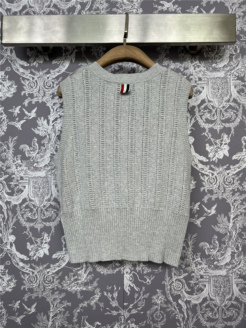 THOM BROWNE new knitted vest replica d&g clothing