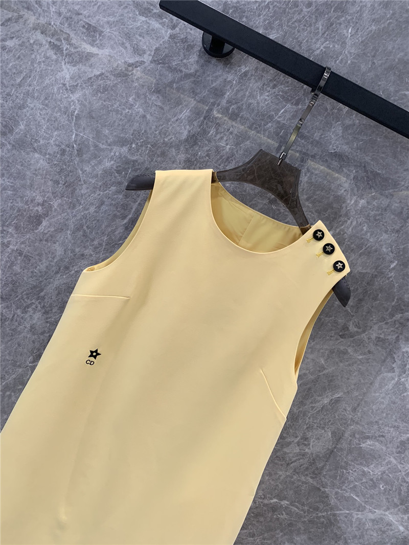 D10r shoulder button sleeveless dress replica d&g clothing