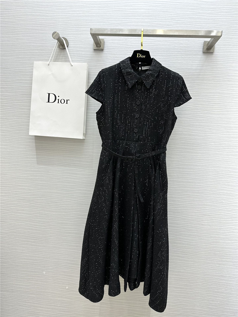 D10r hepburn style pleated dress replica clothes