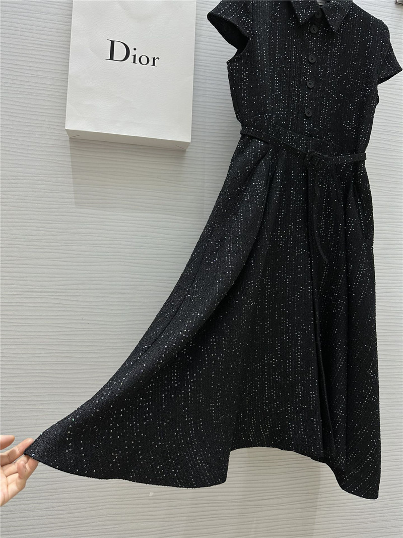 D10r hepburn style pleated dress replica clothes