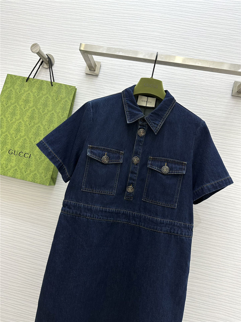 Gvc*1 denim dress replica designer clothes