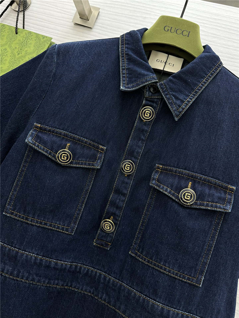 Gvc*1 denim dress replica designer clothes