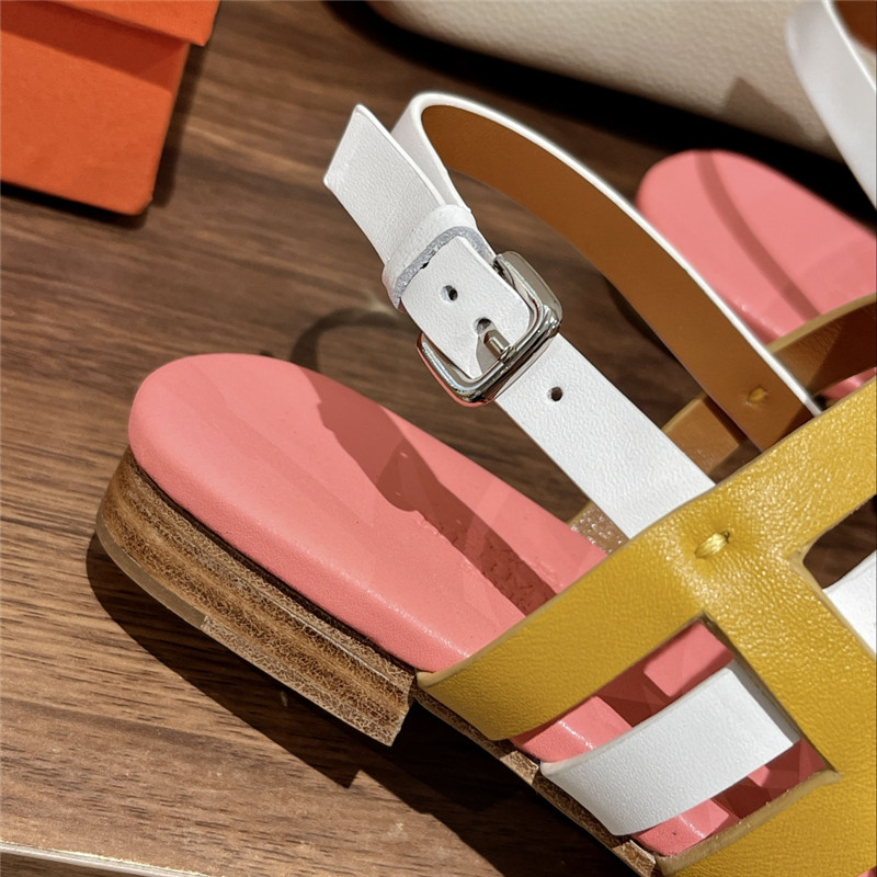 H**me5 ephese cherry pink calfskin sandal