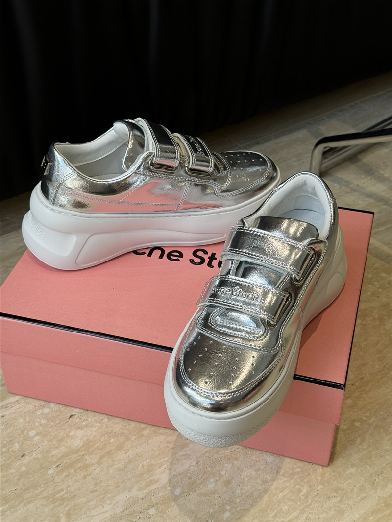 Acne Studios Platform Silver Sneakers