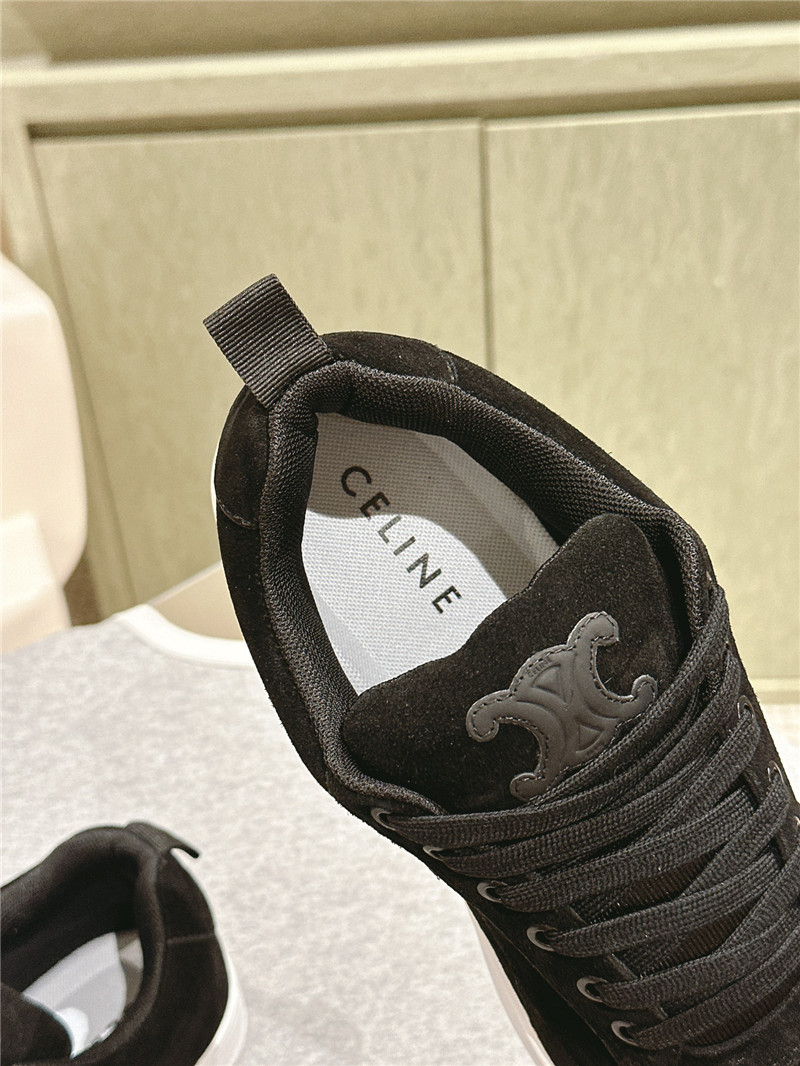 Ce1i*e huntington black low lace-up sneakers